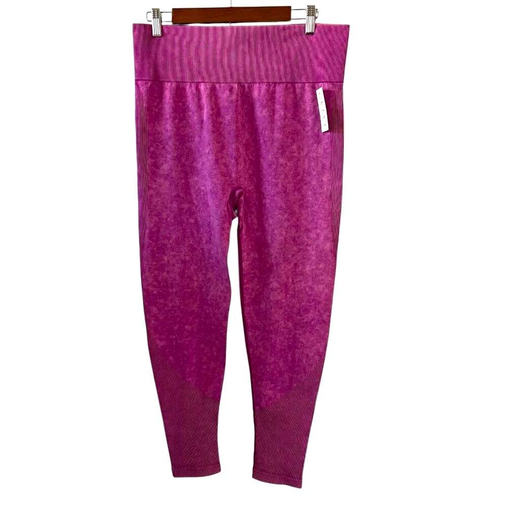 LIVI Active NEW Stone Washed Leggings In Purple Size 22/24